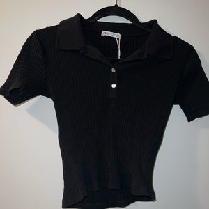 Zara cropped polo